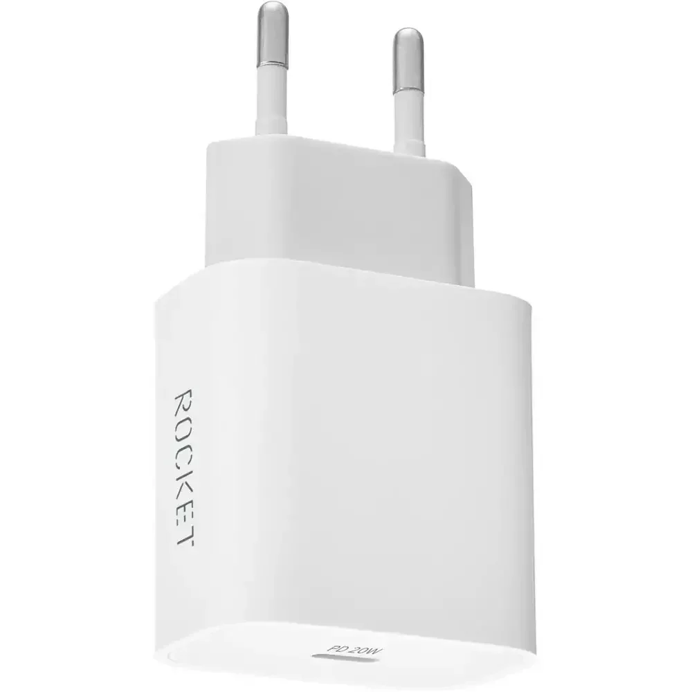 Зарядное устройство для телефонов Rocket 20W USB-C + cabel Lightning Rocket Space Combo White - ForteMarket Зарядное устройство для телефонов Rocket 20W USB-C + cabel Lightning Rocket Space Combo White купить,0