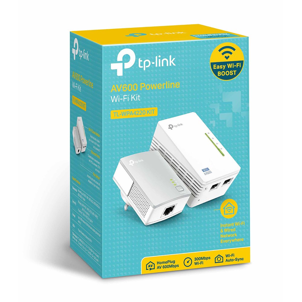 Адаптер Powerline Tp-Link TL-WPA4220 KIT белый купить,0