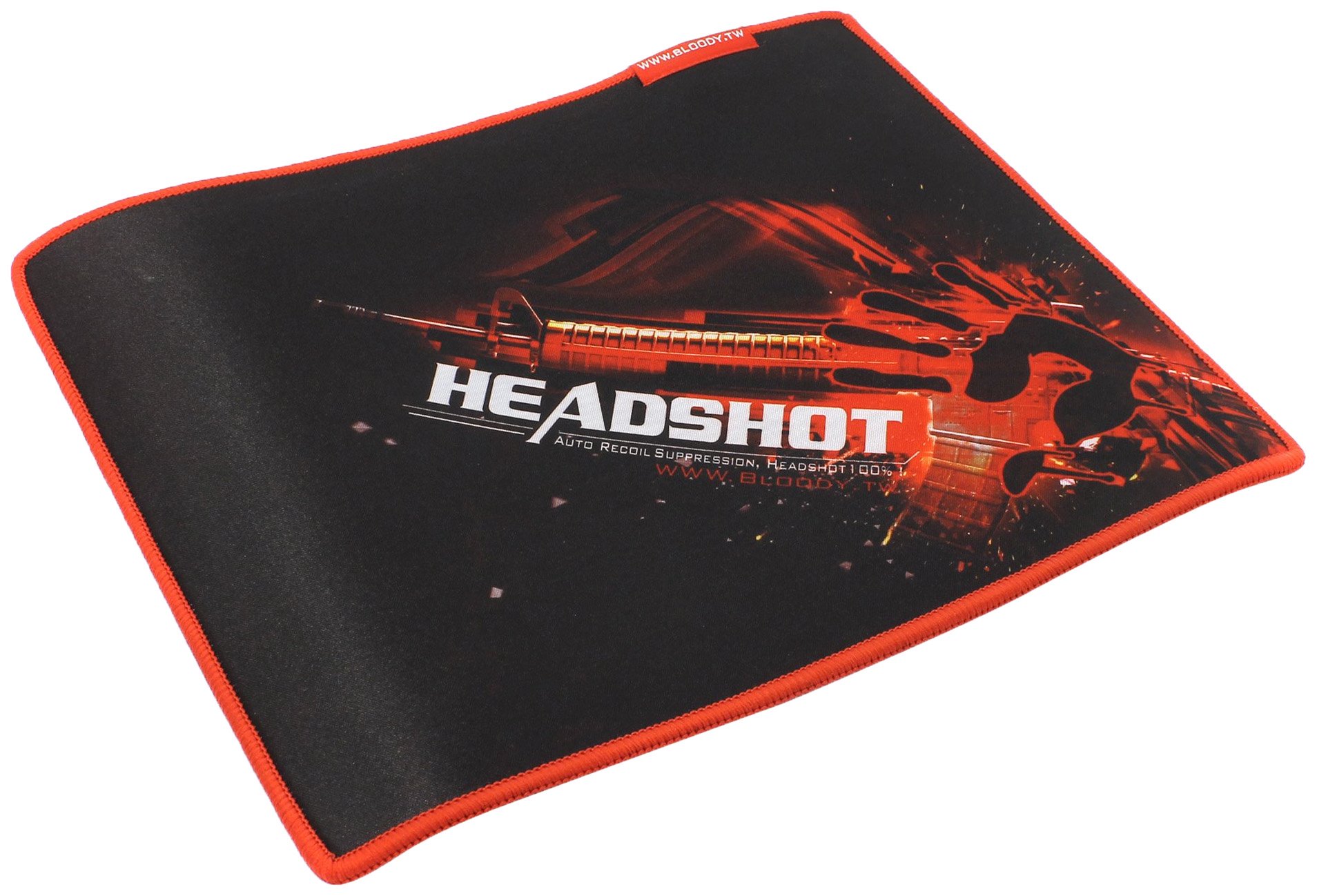 Коврик игровой A4Tech Bloody B-072 275 X 225 X 4 mm черно-красный 