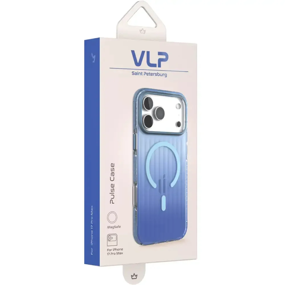 Чехол для телефона VLP Pulse Case с Magsafe 10536012 для iPhone 17 Pro Max Blue купить,21990