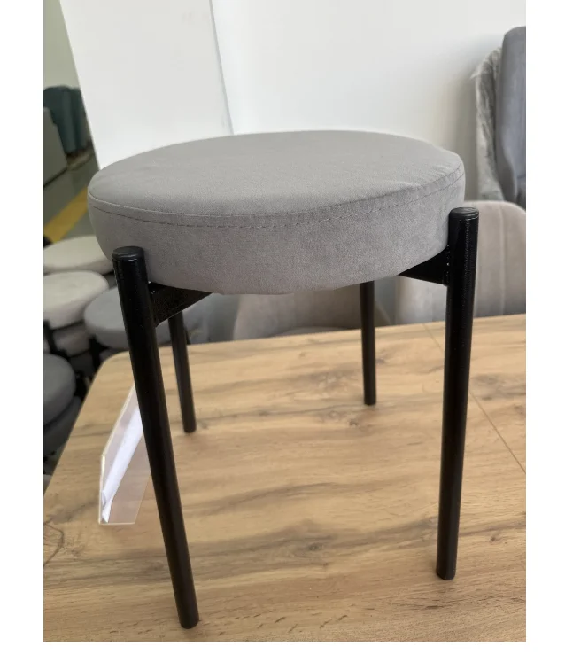 Табурет Таблетка 45x35x35 см черно-серый купить,NaN