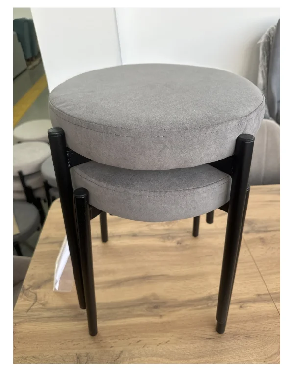 Табурет Таблетка 45x35x35 см черно-серый купить,NaN