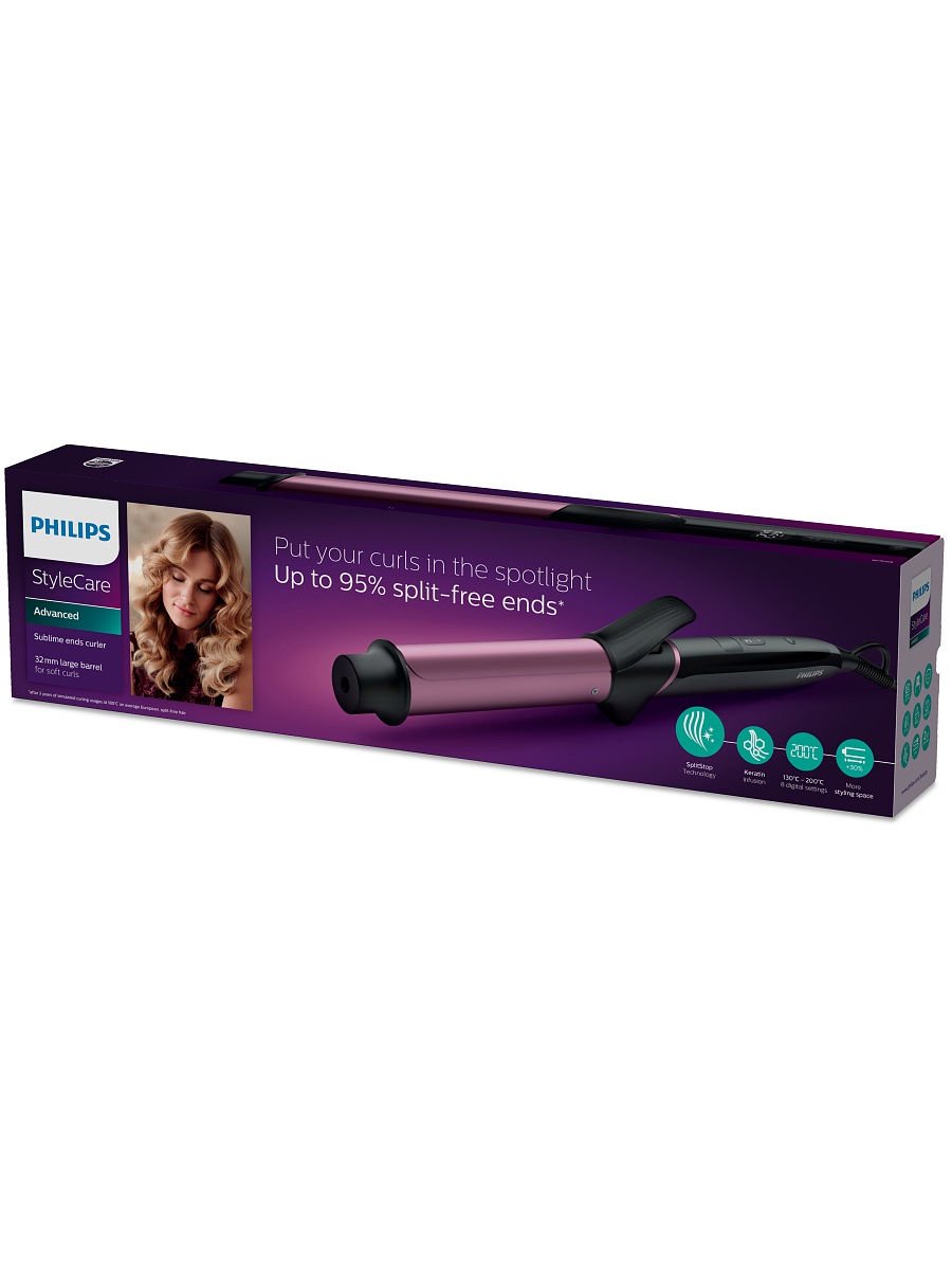 Щипцы Philips BHB868/00 фиолетовые - ForteMarket Щипцы Philips BHB868/00 фиолетовые купить,0