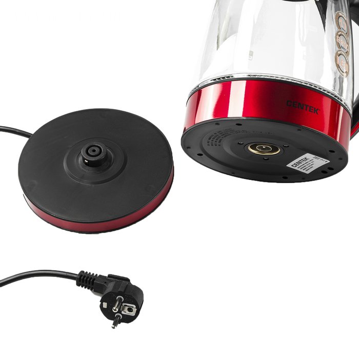 Электрочайник Centek CT-1009 BLR 1.7л черно-красный - ForteMarket Электрочайник Centek CT-1009 BLR 1.7л черно-красный купить,0