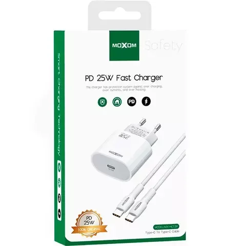 Зарядное устройство Moxom MX-HC139 USB Type-C to Type-C белый - ForteMarket Зарядное устройство Moxom MX-HC139 USB Type-C to Type-C белый купить,0
