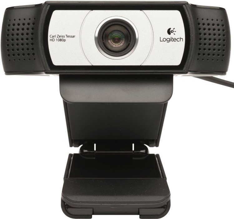 Веб-камера Logitech C930e серебристо-черная