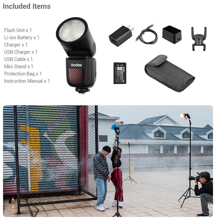 Фотовспышка Godox V1 Flash for Sony - ForteMarket Фотовспышка Godox V1 Flash for Sony купить,0