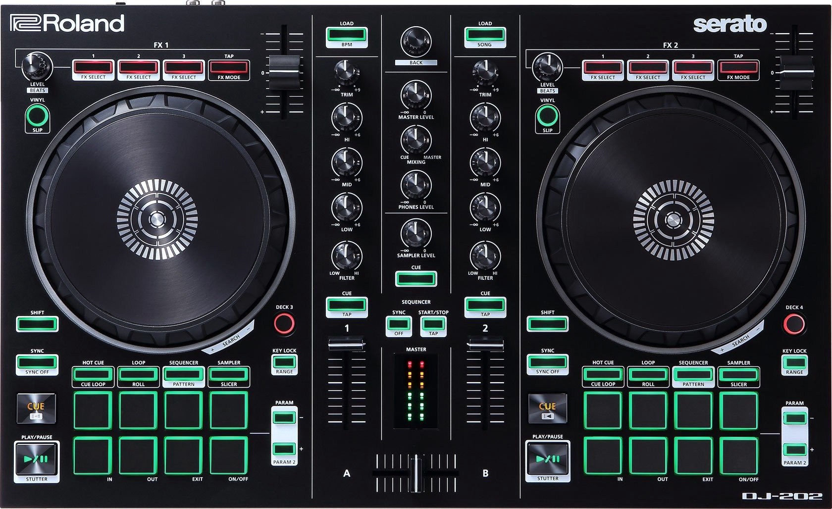 DJ контроллер Roland DJ-202 купить,NaN