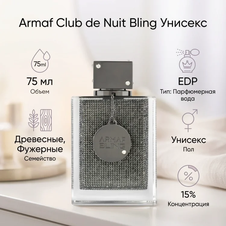 Парфюмерная вода Armaf Club de Nuit Bling EDP унисекс 75мл купить,NaN