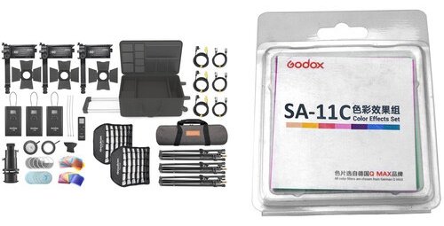Постоянный свет Godox S60-D Focusing LED 3-Light Kit купить,0