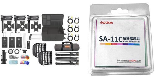 Постоянный свет Godox S60-D Focusing LED 3-Light Kit купить,NaN