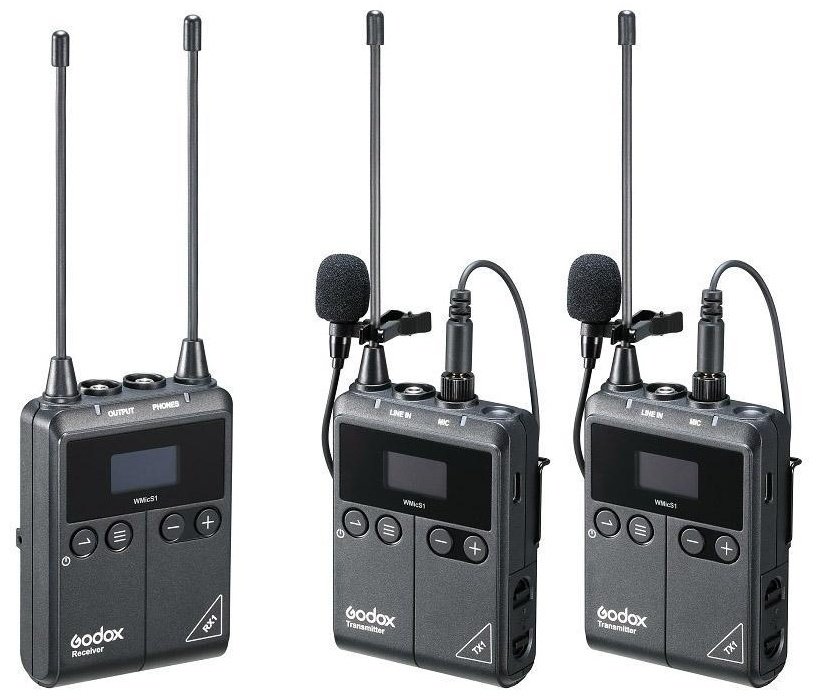 Микрофон Godox WMicS1 Kit 2 черный купить,NaN