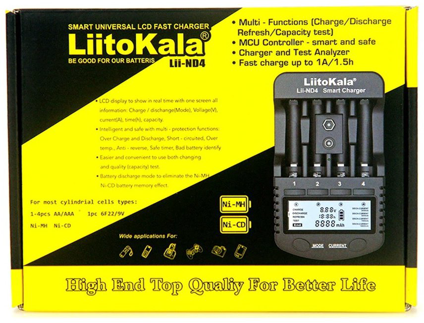 Зарядное устройство LiitoKala Lii-ND4 купить,NaN