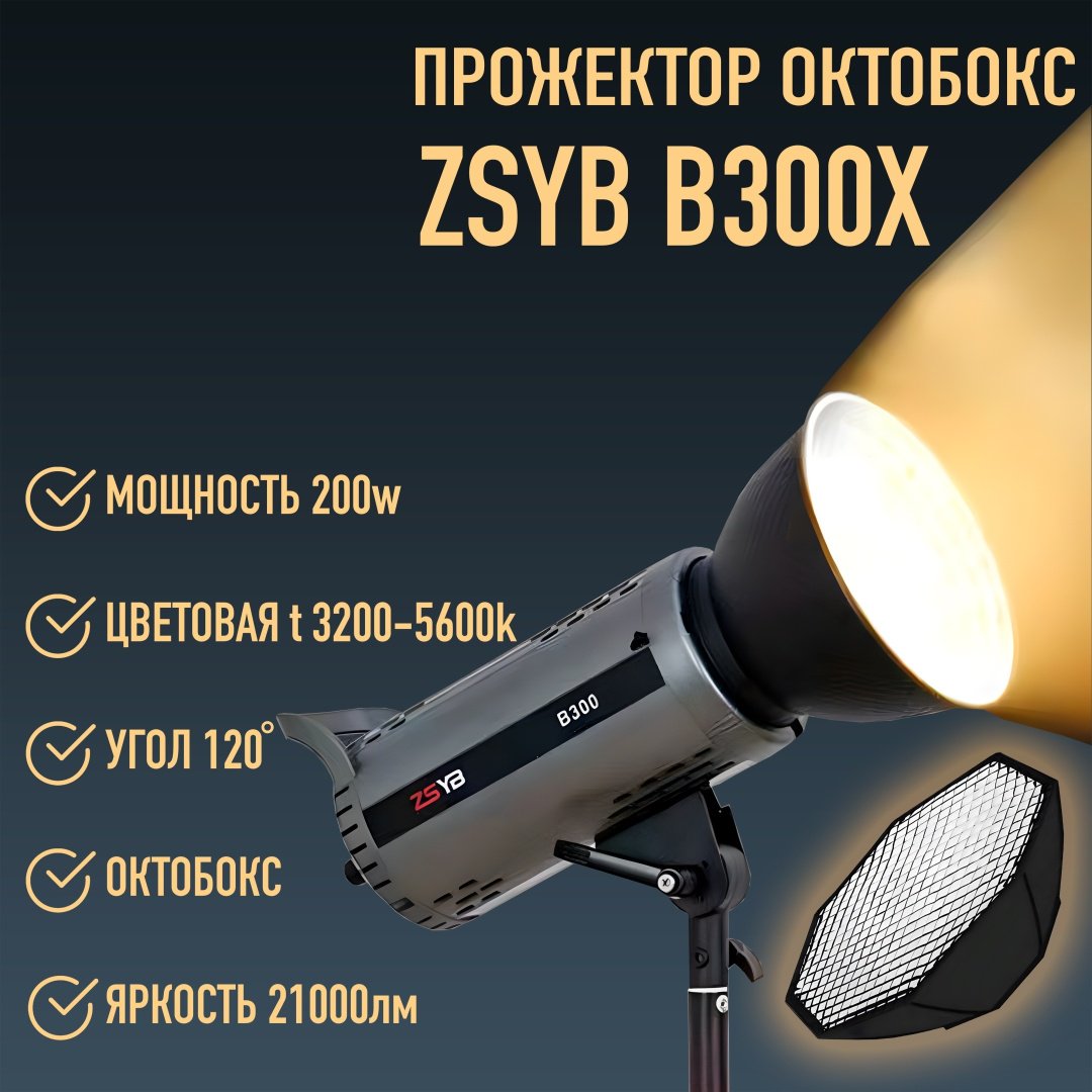 Постоянный свет ZSYB B300X