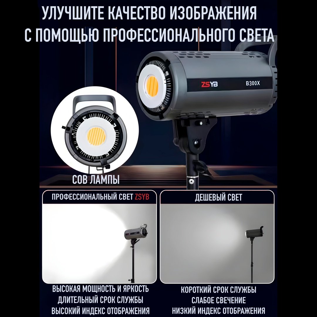 Постоянный свет ZSYB B300X купить,0