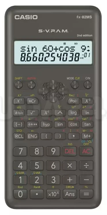 Калькулятор Casio FX-82MS-2-W-EH-D Black