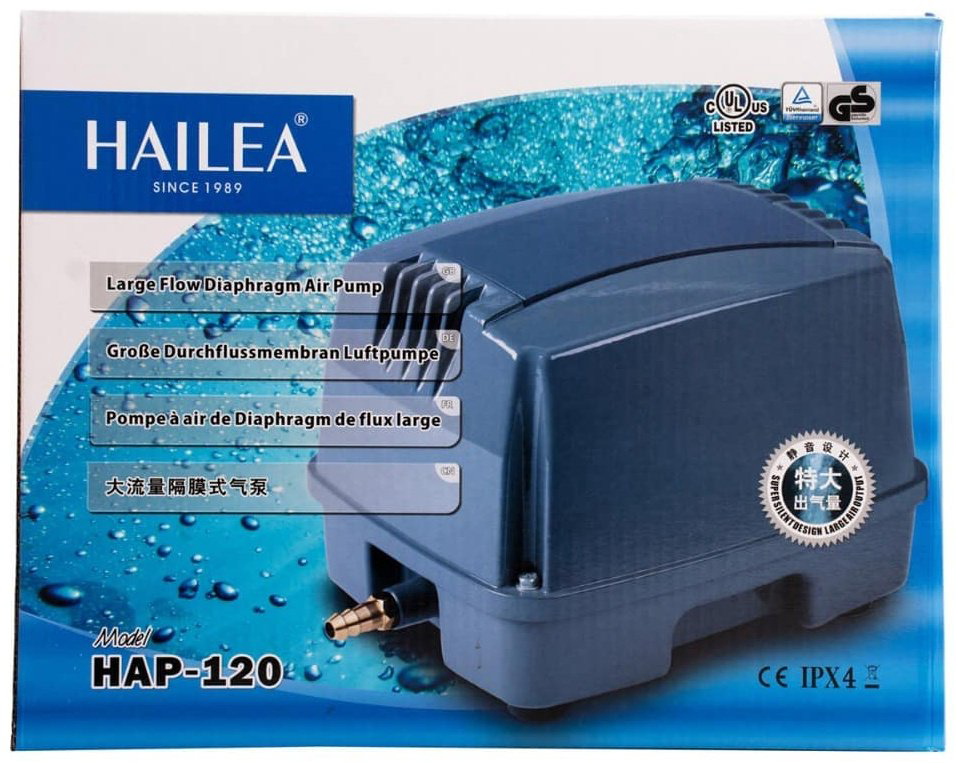 Компрессор Hailea HAP-120 мембранный, производительность до 7200 л/ч купить,NaN