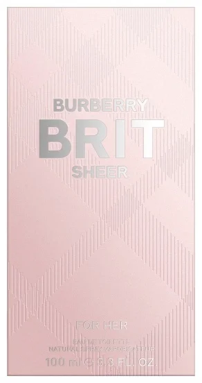 Туалетная вода Burberry Brit Sheer EDT для женщин 100мл