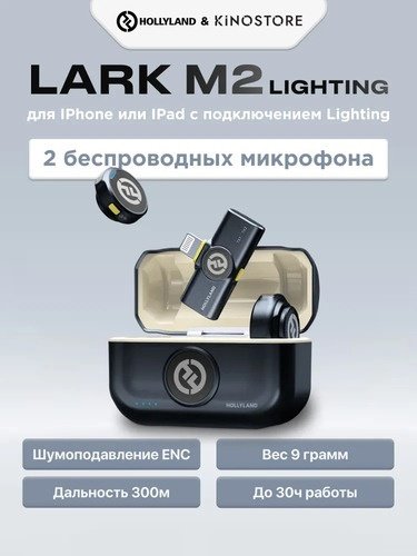 Hollyland Lark M2 Duo Lighting черный купить,NaN