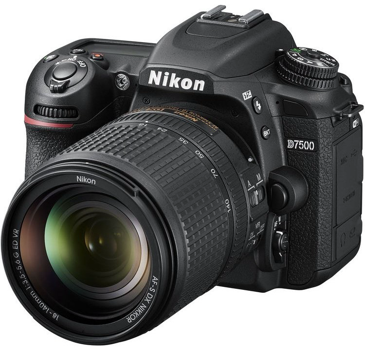 Фотокамера Nikon D7500 Kit 18-140 ED VR DX черный купить,NaN