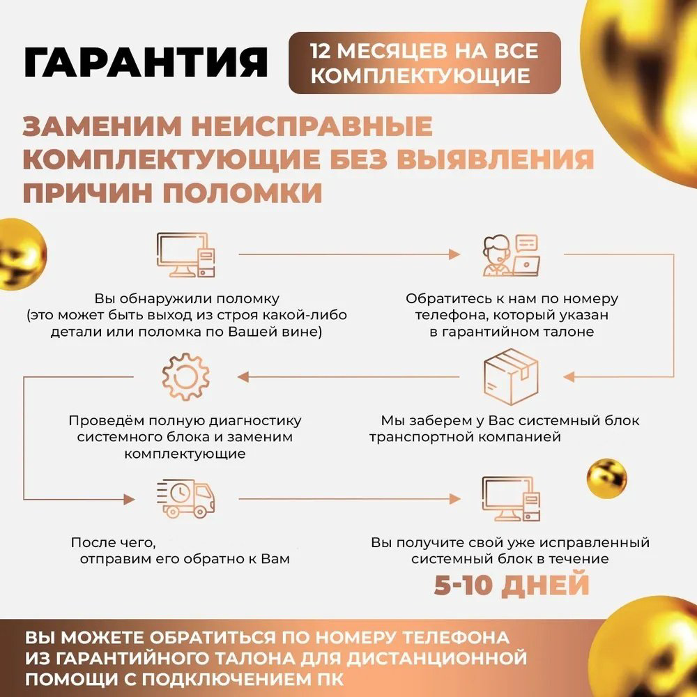 Tehnicom i5-12400F / RTX 3050 6 Гб / 16 Гб / SSD 1000 Гб / Win 10 купить,NaN