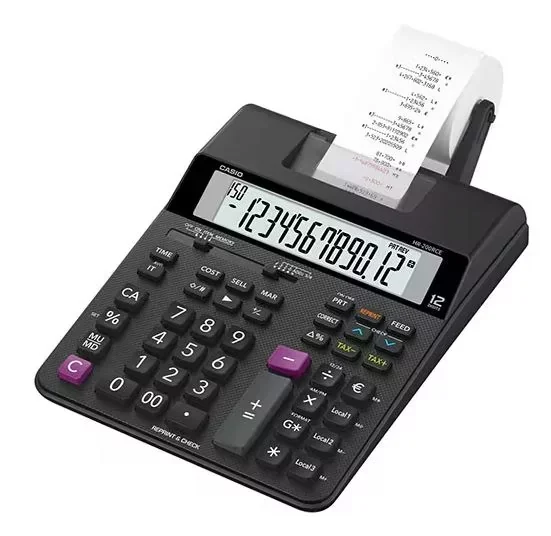 Калькулятор печатающий Casio HR-200RCE-W-EC Black
