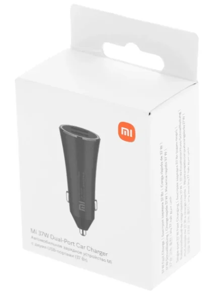 Автомобильное зарядное устройство Xiaomi Mi 37W Dual Port Car Charger GDS4147GL черное купить,4990