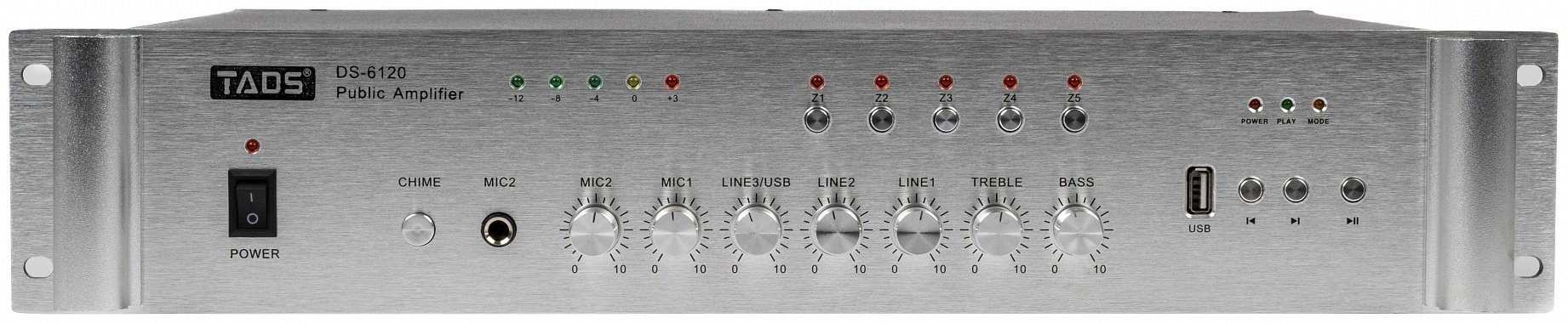 Аудиоусилитель TADS DS-6120 серебристый