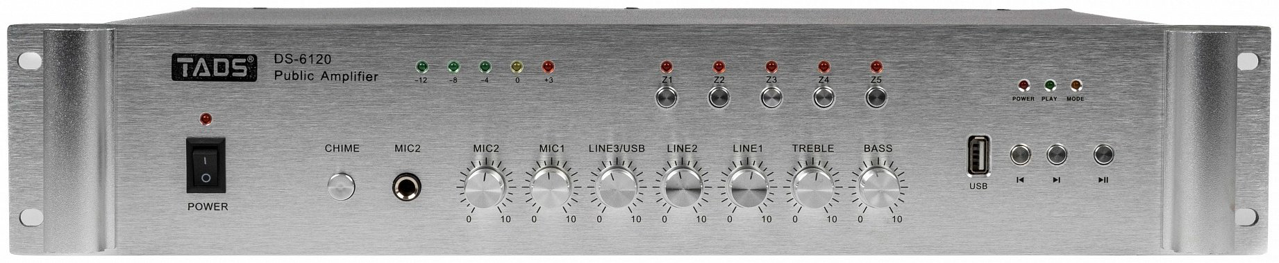 Аудиоусилитель TADS DS-6120 серебристый купить,NaN