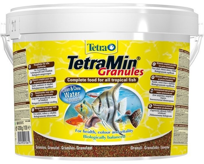 Корм Tetra Min Granules для всех видов аквариумных рыбок 10 л