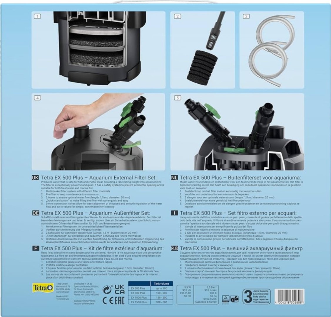 Фильтр Tetra внешний EX 500 Plus - ForteMarket Фильтр Tetra внешний EX 500 Plus купить,0