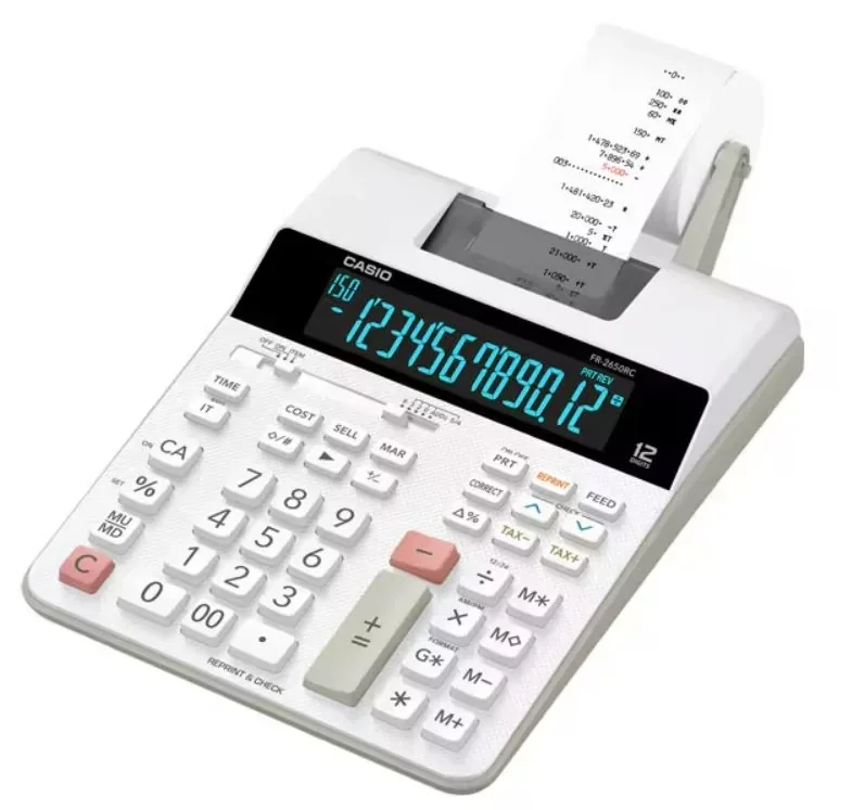 Калькулятор печатающий Casio FR-2650RC-W-EC White