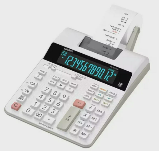 Калькулятор печатающий Casio FR-2650RC-W-EC White