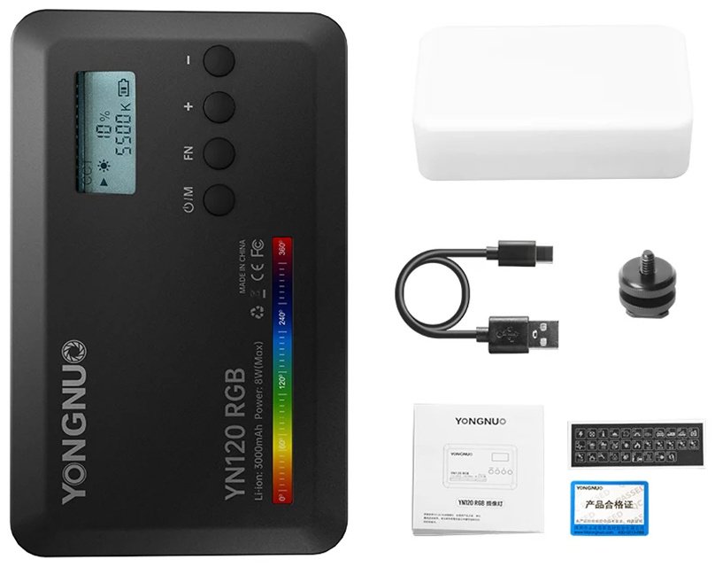 Постоянный свет YongNuo YN120RGB - ForteMarket Постоянный свет YongNuo YN120RGB купить,0