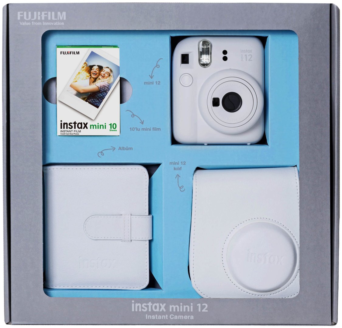Фотокамера моментальной печати Fujifilm Instax mini 12 белый купить,0