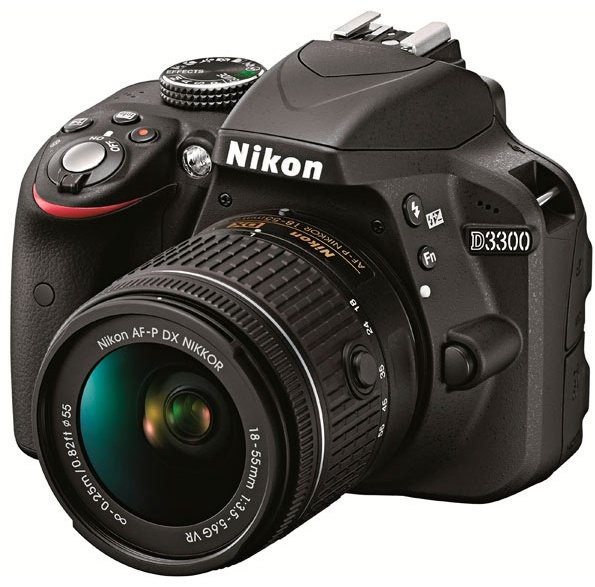 Фотокамера Nikon D3300 Kit 18-55VR AF-P черный купить,NaN