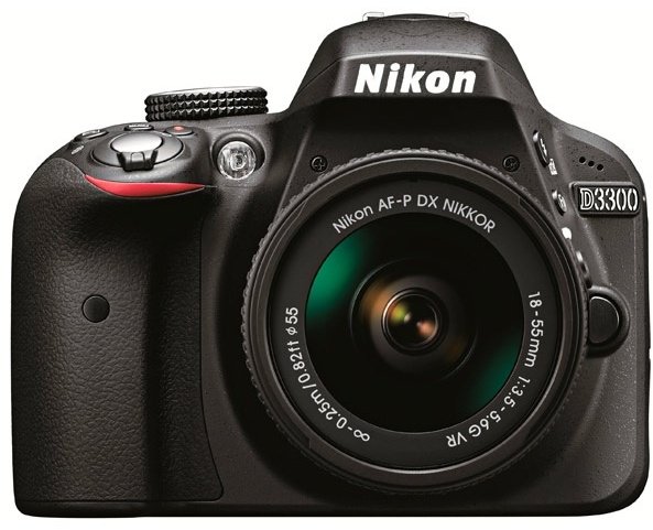 Фотокамера Nikon D3300 Kit 18-55VR AF-P черный купить,0