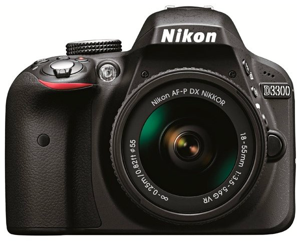 Фотокамера Nikon D3300 Kit 18-55VR AF-P черный купить,NaN