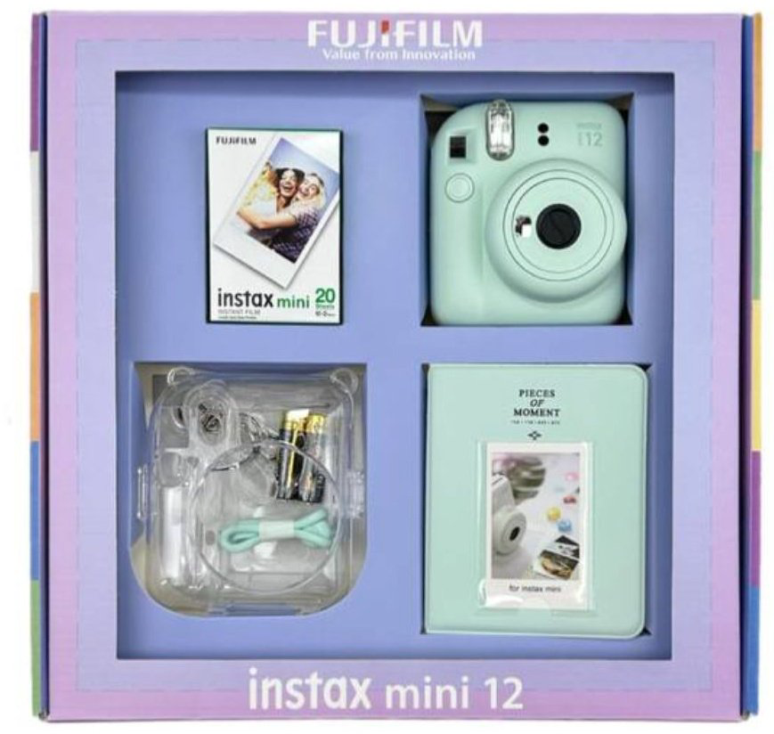 Фотокамера моментальной печати Instax Fujifilm Instax mini 12 Green зеленый купить,84990