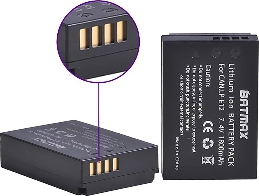 Аккумулятор Batmax LP-E12 - ForteMarket Аккумулятор Batmax LP-E12 купить,0