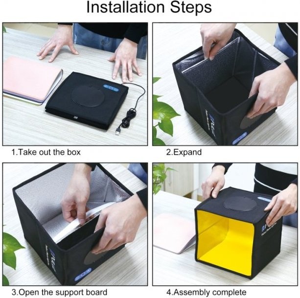 Софтбокс Puluz PHOTOCUB-40 черный купить,NaN