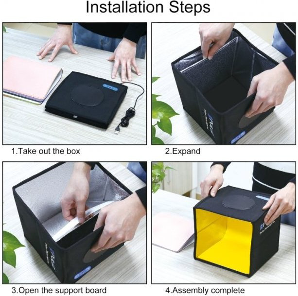 Софтбокс Puluz PHOTOCUB-40 черный купить,NaN