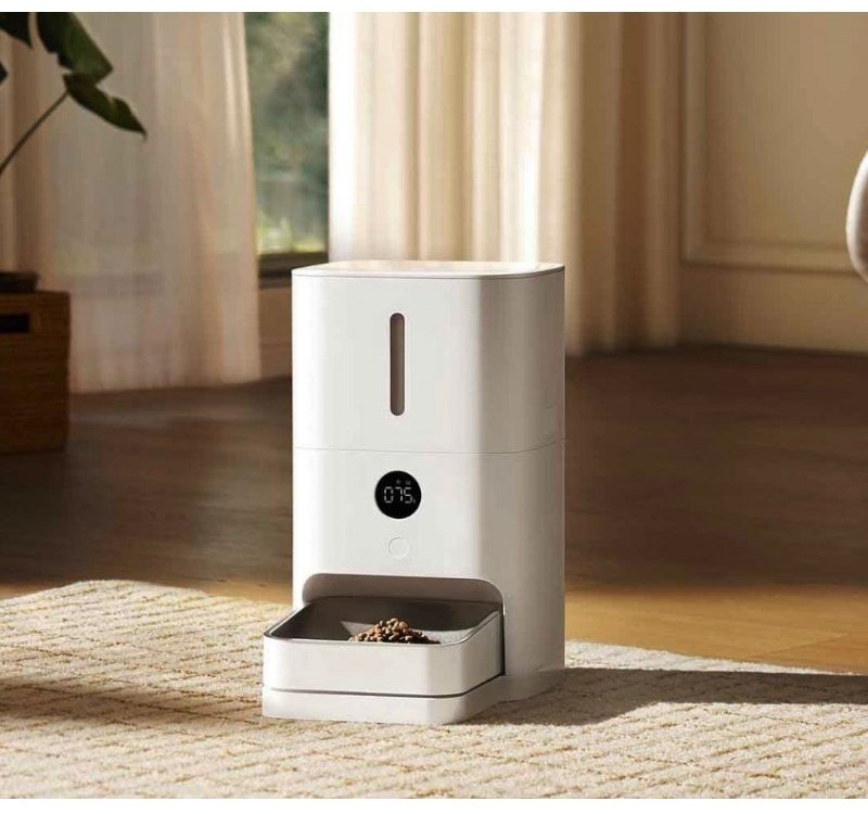 Автокормушка для кошек и собак Xiaomi Mijia Smart Pet Feeder 2 5000 мл белый купить,NaN