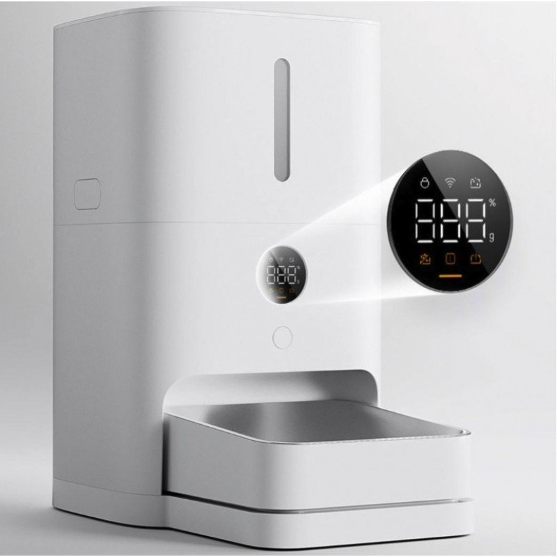 Автокормушка для кошек и собак Xiaomi Mijia Smart Pet Feeder 2 5000 мл белый купить,NaN