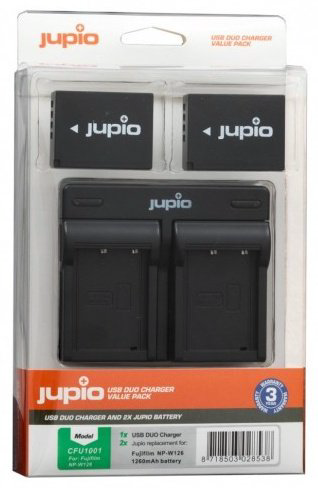 Аккумулятор Jupio Kit: 2x Battery NP-W126 + USB Duo Charger купить,NaN
