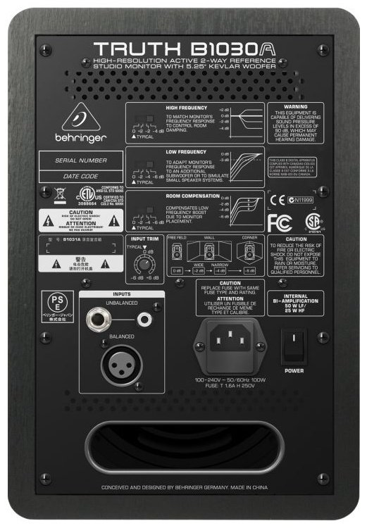 Акустическая система BEHRINGER B1030A серый купить,NaN