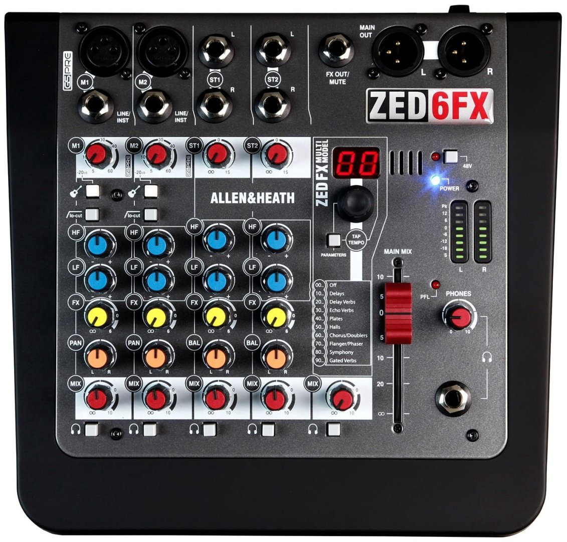 Микшерный пульт Allen &amp; Heath ZED 6 FX купить,NaN