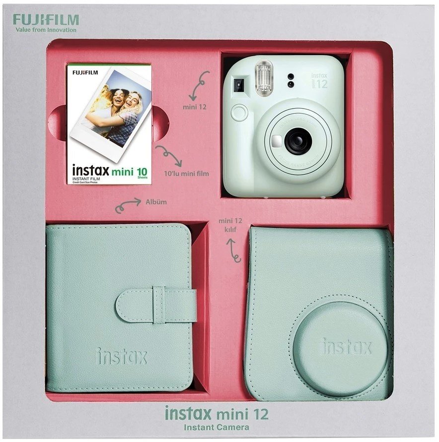 Фотокамера моментальной печати Fujifilm Instax mini 12 зеленый купить,NaN