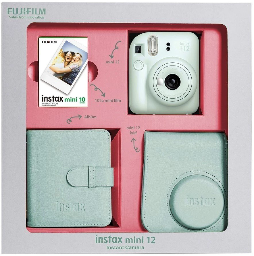 Фотокамера моментальной печати Fujifilm Instax mini 12 зеленый купить,NaN