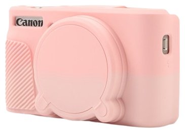 Чехол MAMEN для Canon PowerShot SX740 HS розовый